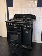 Falcon Classic 90cm Gasfornuis Zwart met chroom accenten, Witgoed en Apparatuur, Fornuizen, Ophalen, 60 cm of meer, Grill, Zo goed als nieuw