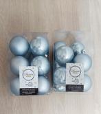 Lichtblauwe kerstballen 6cm, Ophalen of Verzenden, Zo goed als nieuw