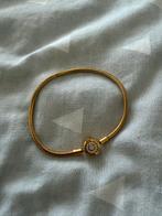 Pandora Goud kleurige Armband, Sieraden, Tassen en Uiterlijk, Armbanden, Ophalen of Verzenden, Zo goed als nieuw, Goud, Met kristal