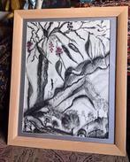 Henny Arkema (1901-1984) Groninger Ploeg - Tekening -Gesign, Antiek en Kunst, Kunst | Schilderijen | Klassiek, Ophalen of Verzenden