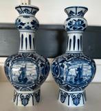 Set Delfts Blauwe Knobbelvazen - Goede Staat, Antiek en Kunst, Antiek | Vazen, Ophalen of Verzenden