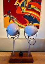 Tafel/Vloerlamp "Duo", Huis en Inrichting, Lampen | Tafellampen, Gebruikt, Metaal, Ophalen of Verzenden, Minder dan 50 cm