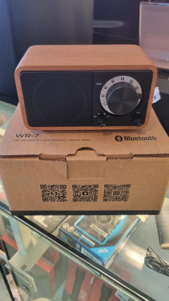 Sangean WR-7 FM/Bluetooth Houten Radio - Nieuw!, Audio, Tv en Foto, Radio's, Nieuw, Radio, Ophalen of Verzenden