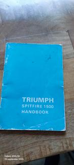 Triumph Handleiding - Spitfire 1500 Handbook, Auto diversen, Handleidingen en Instructieboekjes, Ophalen of Verzenden