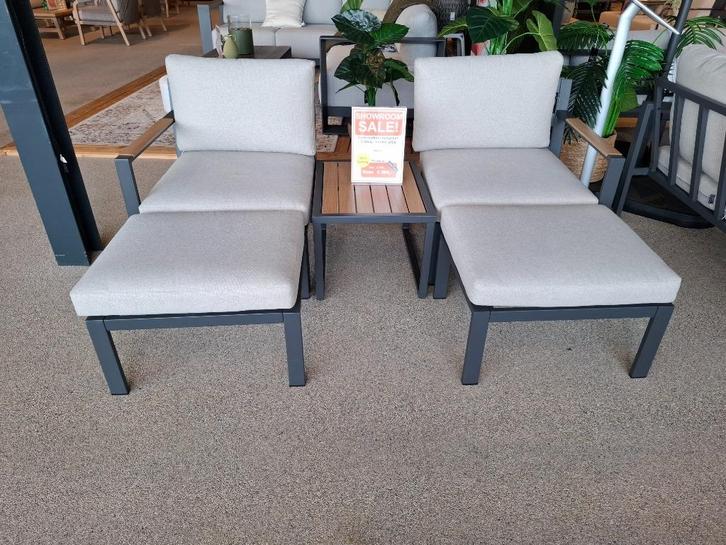 Cinto balkon set Garden Impressions, Tuin en Terras, Tuinsets en Loungesets, Nieuw, Loungeset, Aluminium, 2 zitplaatsen, Bijzettafel