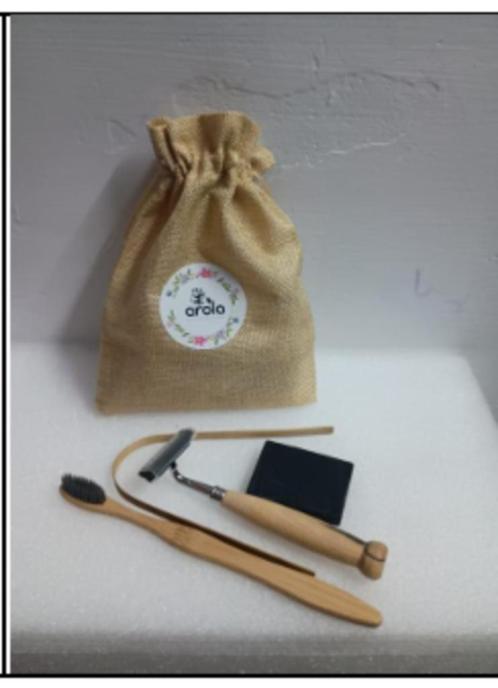 Eco Travel Kit – 5-Delige Zero-Waste Reisset met Bamboe Acce, Tuin en Terras, Tuinmeubel-accessoires, Nieuw, Verzenden