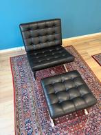 Barcelona chair Replica, Huis en Inrichting, Fauteuils, Ophalen, Zo goed als nieuw, 75 tot 100 cm, Leer