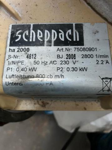 Scheppach ha 2000 Stofafzuiging beschikbaar voor biedingen