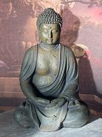 Set Mooie zittende Boeddha + Wand Boeddha, Gebruikt, Ophalen of Verzenden