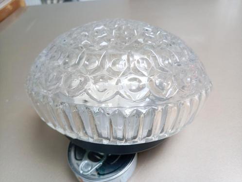 Jaren 50 zware kristalglazen plafonnière midcentry design., Huis en Inrichting, Lampen | Plafondlampen, Gebruikt, Ophalen of Verzenden