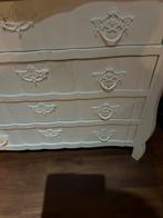 Offwhite Ladekastje met Sierlijke Details, Ophalen, 50 tot 100 cm, Met lade(s), 25 tot 50 cm