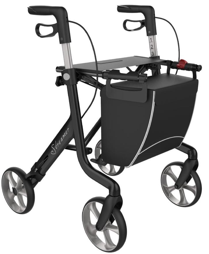 Rollator STREAMER Lichtgewicht mét gratis servicebeurt, Diversen, Rollators, Nieuw, Lichtgewicht, Opvouwbaar, Ophalen