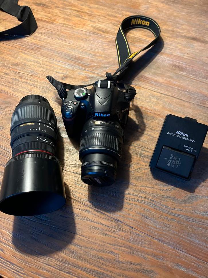 Nikon D3200 Spiegelreflexcamera met Lens, Audio, Tv en Foto, Fotocamera's Digitaal, Gebruikt, Spiegelreflex, Nikon, 8 keer of meer
