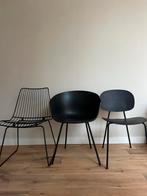 3 Zwarte Loods 5 Eetkamerstoelen - Goede Staat, Huis en Inrichting, Stoelen, Ophalen, Drie, Zwart, Zo goed als nieuw