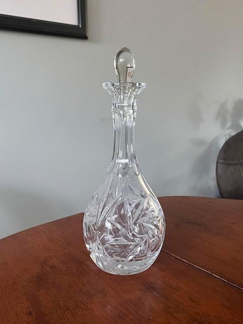 Glazen karaf met stop, Antiek en Kunst, Antiek | Glas en Kristal, Ophalen of Verzenden