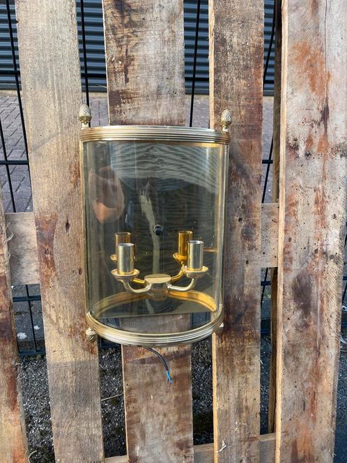 6x bronzen wandlamp, Antiek en Kunst, Antiek | Lampen, Ophalen