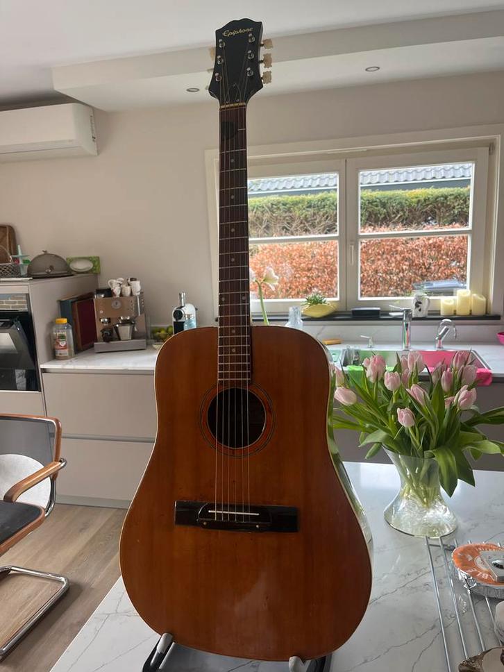 Epiphone Kalamazoo Michigan, Vintage. Jaren '70, Muziek en Instrumenten, Snaarinstrumenten | Gitaren | Akoestisch, Gebruikt, Western- of Steelstringgitaar