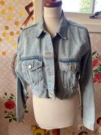Zara cropped denim jacket, spijkerjasje, jeans maat M., Zara, Blauw, Maat 38/40 (M), Ophalen of Verzenden