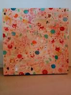 Acryllic paint on wood, glazed. 77 x 77 x7  cm, Ophalen of Verzenden