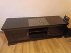Tv/Stereo kast zwart, Huis en Inrichting, Kasten | Televisiemeubels, Ophalen, Gebruikt, 150 tot 200 cm, Minder dan 100 cm