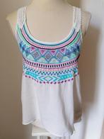 TRENDY witte top met borduursel en pailletjes mt. S, Kleding | Dames, Tops, H&M, Overige kleuren, Nieuw, Ophalen of Verzenden