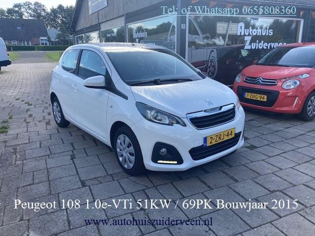 PEUGEOT 108 1.0 12V E-VTI 51KW 5DR Active Airco, Auto's, Peugeot, Bedrijf, Te koop, ABS, Airbags, Airconditioning, Alarm, Boordcomputer