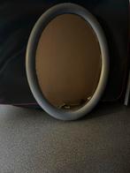 Retro ovale spiegel - puntgaaf glas, Ophalen of Verzenden, Zo goed als nieuw, Ovaal