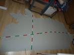 Lichtgrijs DD grote huid echt leer rundleer 250 x 110, Hobby en Vrije tijd, Stoffen en Lappen, Verzenden, Leer of Kunstleer, Nieuw