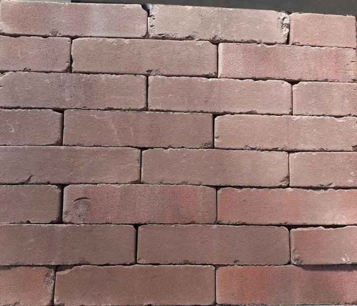 Aktie gebakken Waaltjes / Waalformaat Auberginebruin, Tuin en Terras, Tegels en Klinkers, Nieuw, Terrastegels, Keramiek, Ophalen of Verzenden