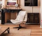 Draaifauteuil Beige creme, Huis en Inrichting, Fauteuils, Ophalen, Zo goed als nieuw, Stof