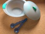 Tupperware Schaal met Deksel en Saladebestek, Ophalen of Verzenden, Gebruikt