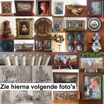 Veel Maria Jezus schilderijen beelden tekening wandbord kerk beschikbaar voor biedingen