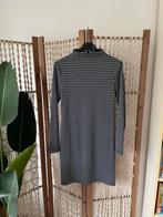 Vanilia jurk ruit zwart navy blauw wit maat 36/s, Verzenden, Vanilia, Zwart, Zo goed als nieuw