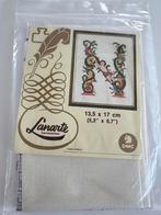 Lanarte Borduurpakket - Letter N - Nieuw, Hobby en Vrije tijd, Borduren en Borduurmachines, Ophalen of Verzenden, Nieuw, Handborduren