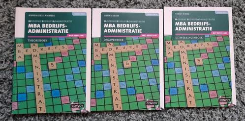 MBA Bedrijfsadministratie theorie/opgaven/uitwerkingen, Boeken, Studieboeken en Cursussen, Zo goed als nieuw, Beta, Ophalen of Verzenden