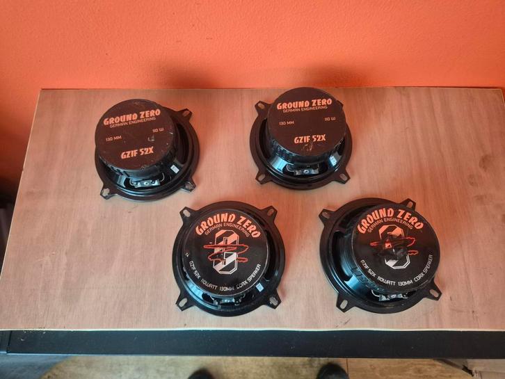 Ground Zero GZIF 52X Speakers - Set van 4, Auto diversen, Autospeakers, Ophalen of Verzenden
