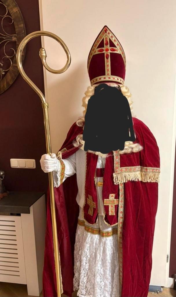 Sinterklaas kostuum, sint pak compleet exclusief baardstel, Diversen, Sinterklaas, Ophalen