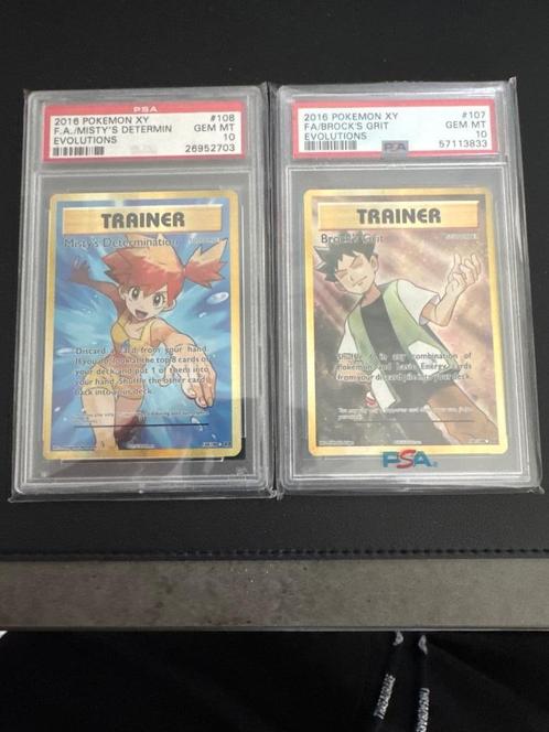 Misty’s Determination PSA 10 & Brock PSA 10 Pokemon kaart, Hobby en Vrije tijd, Verzamelkaartspellen | Pokémon, Nieuw, Losse kaart