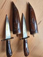 2x (vlees)mes uit India (24 cm inclusief de schede), Antiek en Kunst, Ophalen of Verzenden