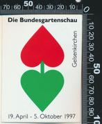Sticker: Bundesgartenschau 1997 - Gelsenkirchen, Ophalen of Verzenden, Zo goed als nieuw, Bedrijf of Vereniging