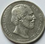 Zilveren rijksdaalder 1873, Koning Willem III, Zilver, Ophalen of Verzenden, Losse munt