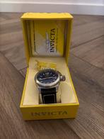 Amper gedragen horloge in doos, Leer, Staal, Polshorloge, Zo goed als nieuw