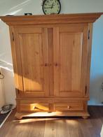 Linnenkast zwaar blond/licht eiken origineel, Antiek en Kunst, Ophalen