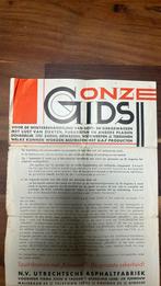 Onze Gids: een reclame folder voor bestrijdingsmiddel 1932?, Ophalen of Verzenden