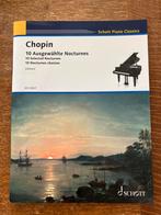 Chopin 10 nocturnes piano bladmuziek, Muziek en Instrumenten, Bladmuziek, Klassiek, Nieuw, Ophalen of Verzenden, Artiest of Componist