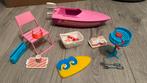 Barbie boot, picknick set en accesoires, Kinderen en Baby's, Speelgoed | Poppen, Ophalen of Verzenden, Zo goed als nieuw