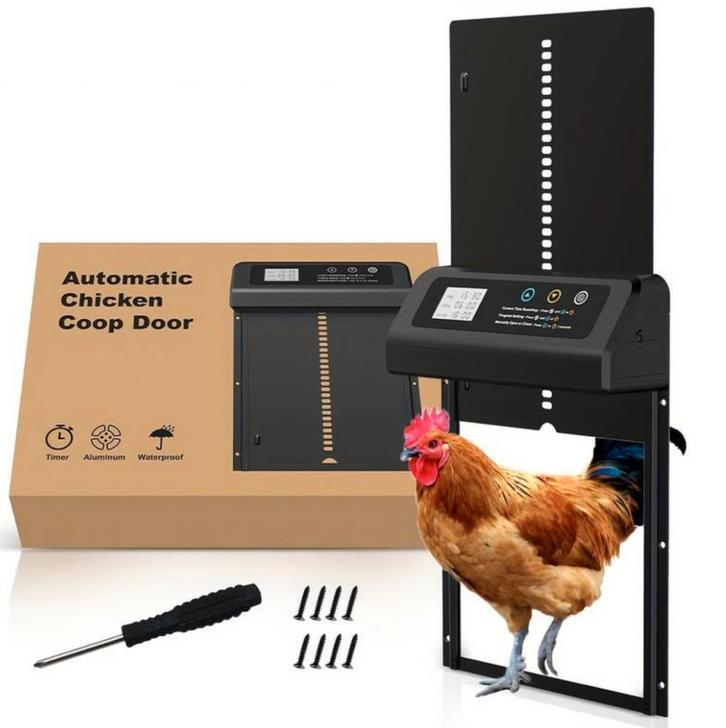 Kippenluik| kippenhokdeur| automatisch | nieuw, Dieren en Toebehoren, Pluimvee | Toebehoren, Nieuw, Kippenhok of Kippenren, Ophalen of Verzenden