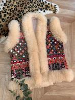 Vintage Sindh gilet M bohemian spiegeljasje Afghaans, Maat 38/40 (M), Overige kleuren, -, -