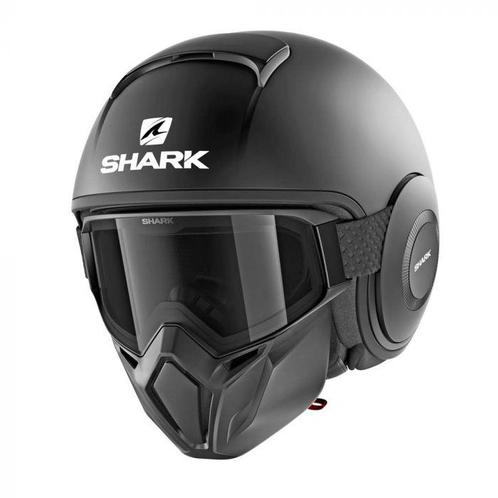 Shark street Drak helm mat zwart maat L € 135 nieuw in doos, Motoren, Kleding | Motorhelmen, L, Shark, Nieuw met kaartje, Ophalen of Verzenden