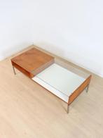 vintage salontafel, Ophalen, Gebruikt, Glas, 100 tot 150 cm